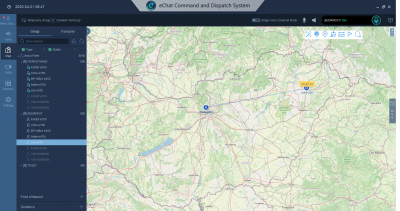 Diszpécser szoftver - Magyarország térkép